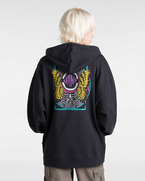 Women Vans Ethereal Hoodie Black Malaysia | VN5149270