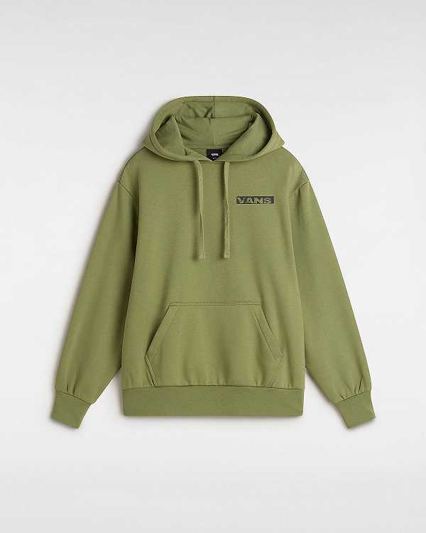 Women Vans Firemade Bloussant Hoodie Green Malaysia | VN4962853