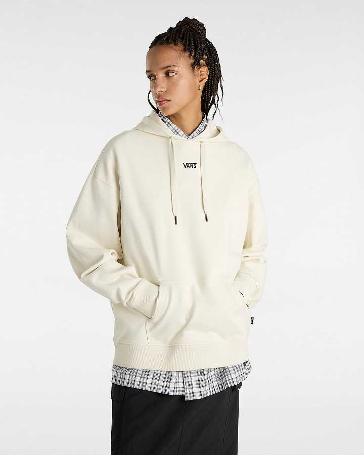 Women Vans Flying V Hoodie Beige Malaysia | VN4260853