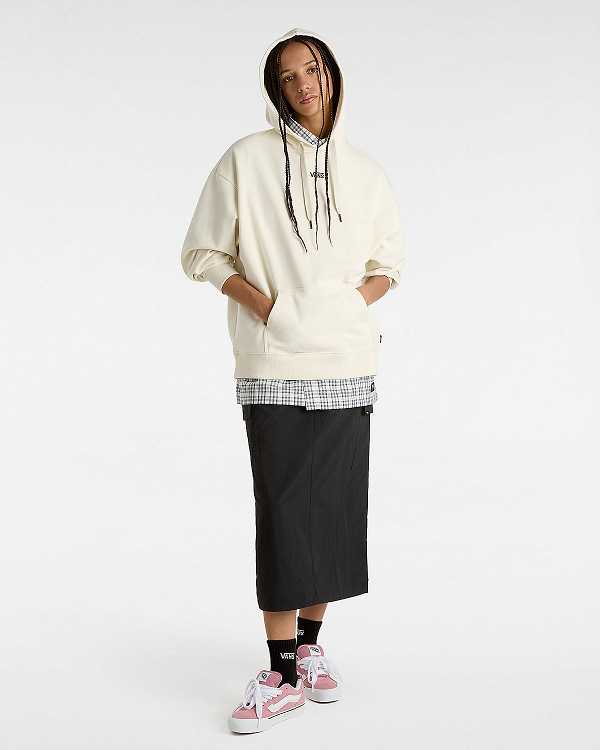 Women Vans Flying V Hoodie Beige Malaysia | VN4260853