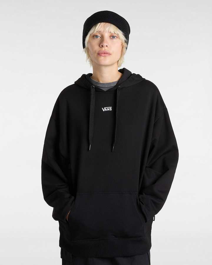 Women Vans Flying V Hoodie Black Malaysia | VN0813269