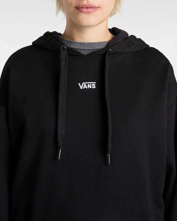 Women Vans Flying V Hoodie Black Malaysia | VN0813269