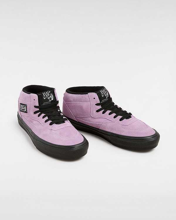 Women Vans Half Cab Skate Shoes Purple Malaysia | VN5162479