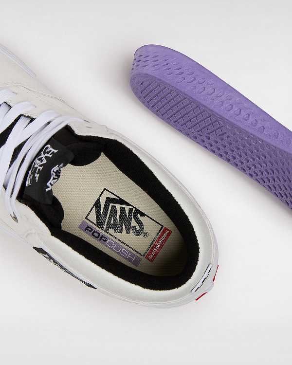 Women Vans Half Cab Skate Shoes White Malaysia | VN2438071