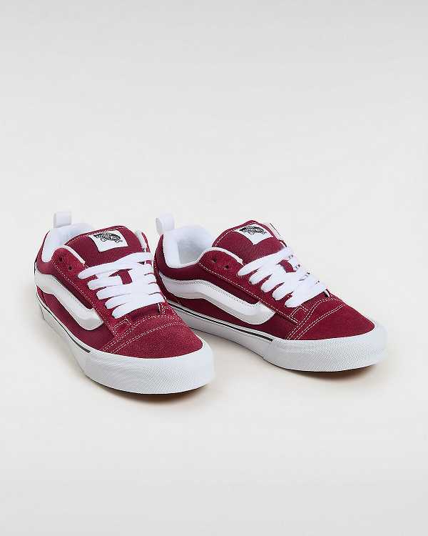 Women Vans Knu Skool Sneakers Burgundy Malaysia | VN8071649