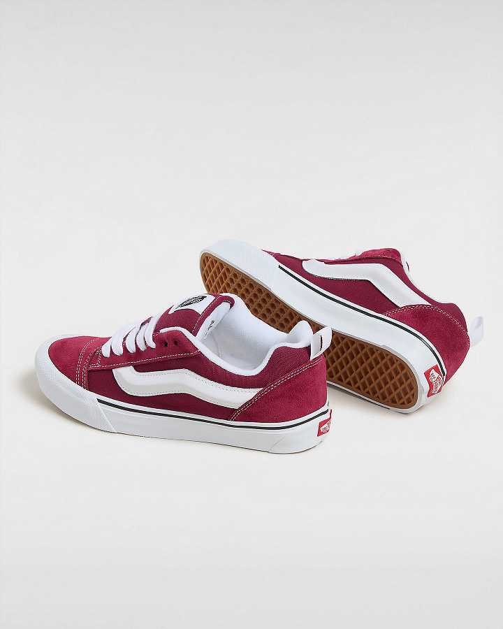 Women Vans Knu Skool Sneakers Burgundy Malaysia | VN8071649