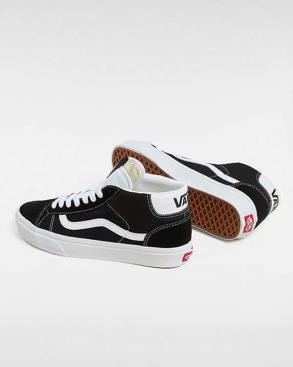 Women Vans Mid Skool 37 Sneakers Black Malaysia | VN3856407