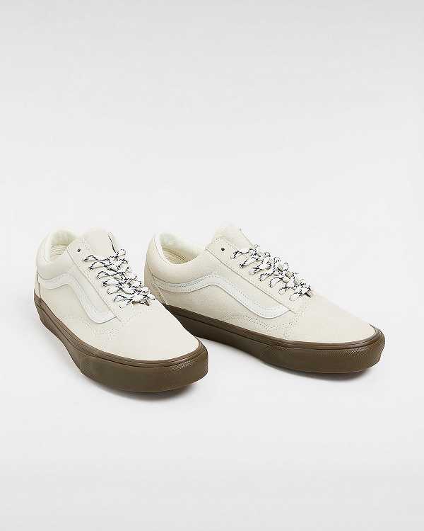Women Vans Old Skool Hairy Suede Sneakers White Malaysia | VN7849652