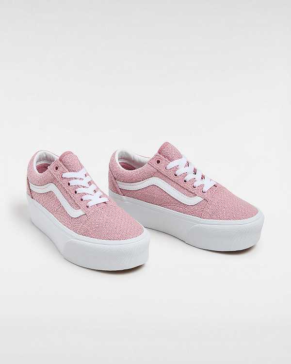 Women Vans Old Skool Platform Shoes Pink Malaysia | VN2048951