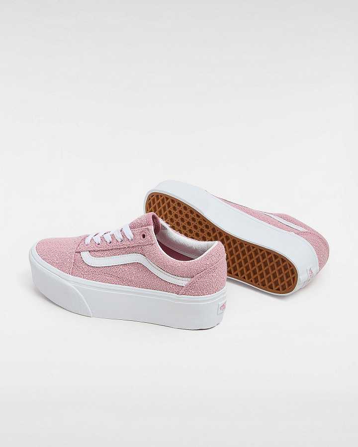Women Vans Old Skool Platform Shoes Pink Malaysia | VN2048951