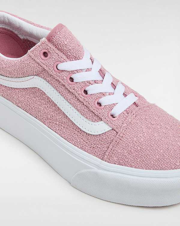 Women Vans Old Skool Platform Shoes Pink Malaysia | VN2048951