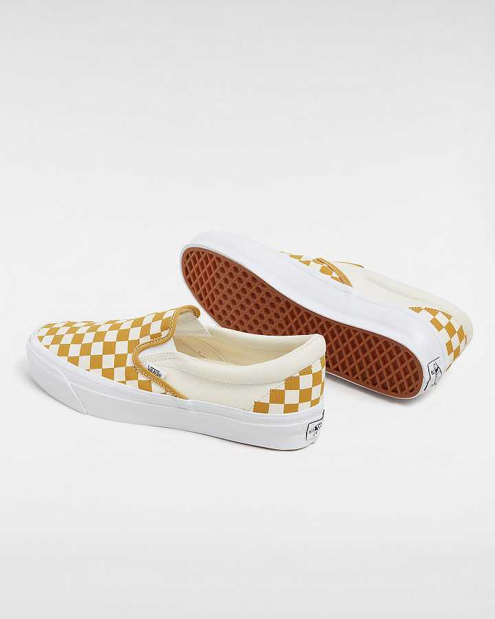 Women Vans Premium 98 Slip On Shoes Yellow Malaysia | VN7805231