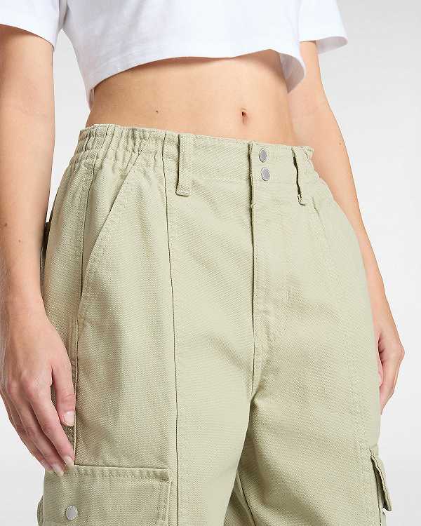Women Vans Sidewalk Pants Beige Malaysia | VN7564831
