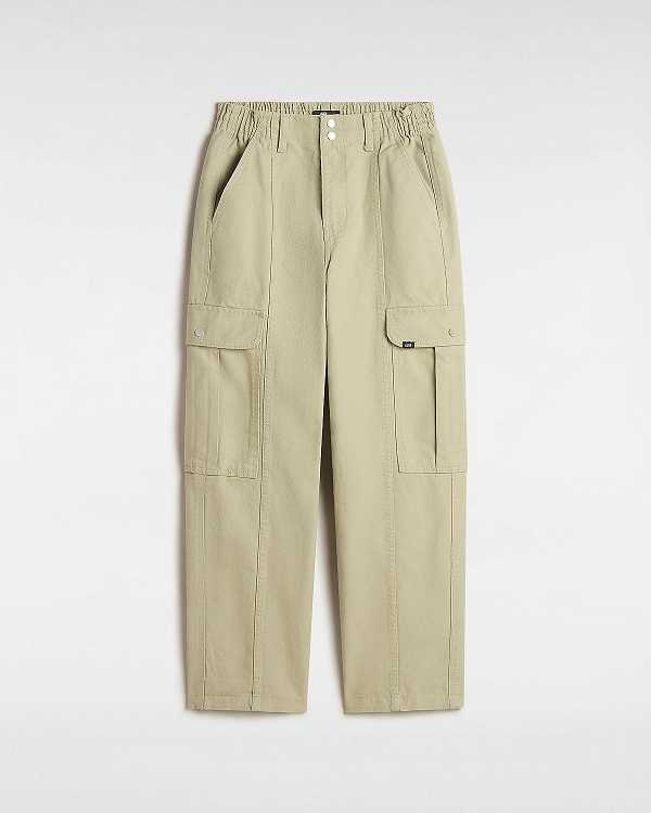 Women Vans Sidewalk Pants Beige Malaysia | VN7564831
