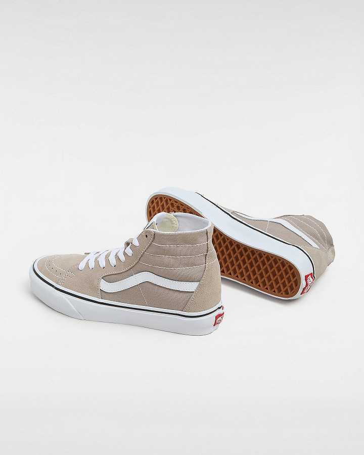 Women Vans Sk8-Hi Tapered Sneakers Beige Malaysia | VN6439508