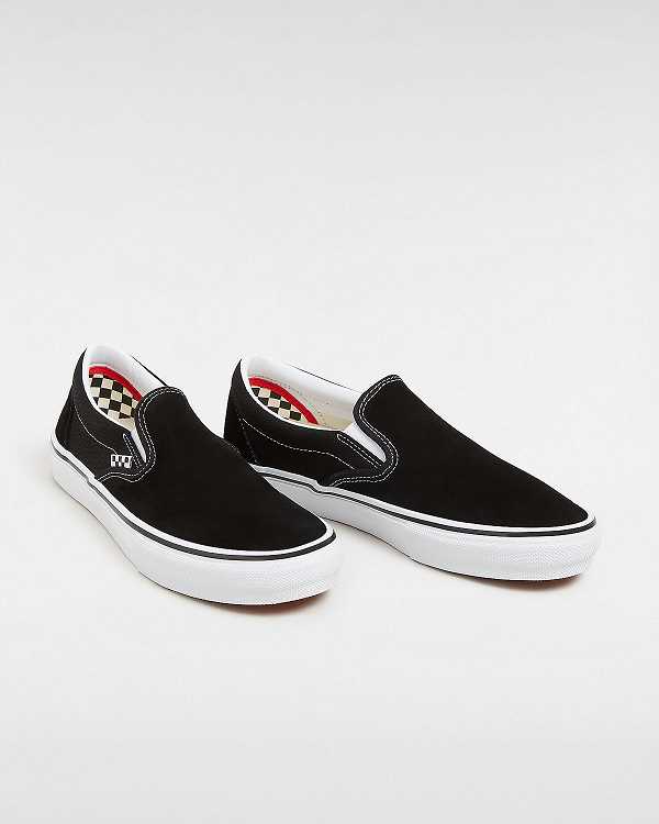 Women Vans Skate Slip On Shoes Black Malaysia | VN8436102