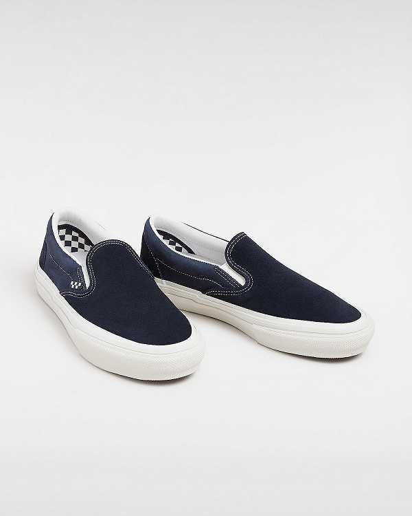 Women Vans Skate Slip On Shoes Blue Malaysia | VN9831647
