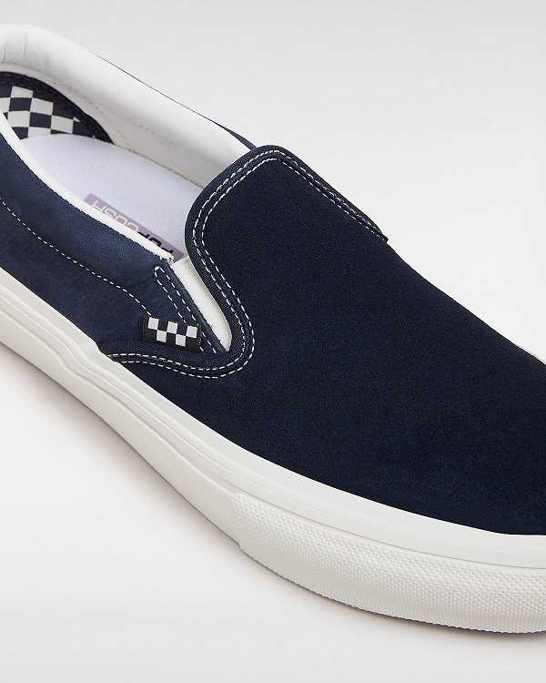 Women Vans Skate Slip On Shoes Blue Malaysia | VN9831647