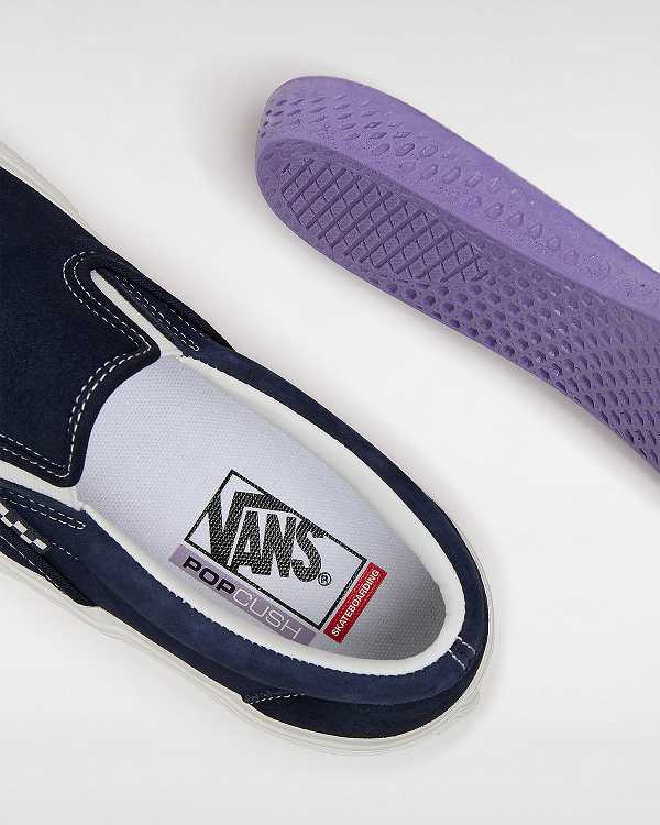 Women Vans Skate Slip On Shoes Blue Malaysia | VN9831647