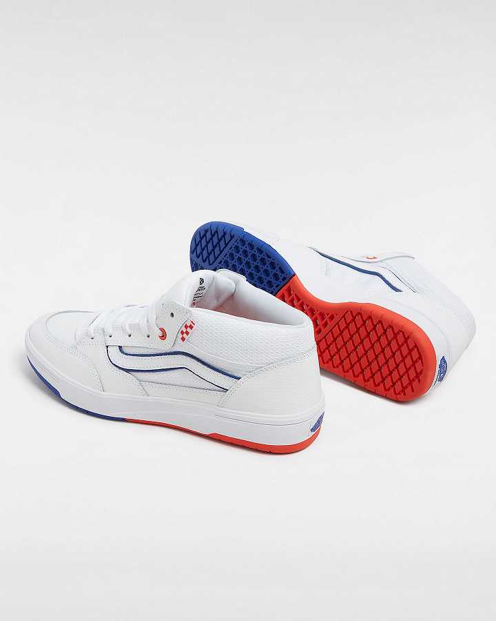 Women Vans Skate Zahba Mid Athletic Shoes White Malaysia | VN4728591