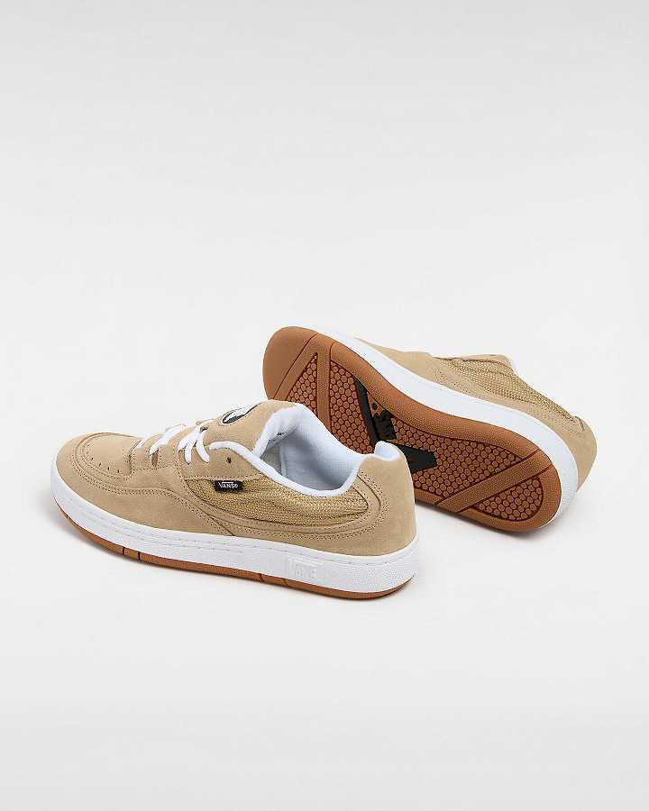 Women Vans Speed LS Skate Shoes Beige Malaysia | VN4870521