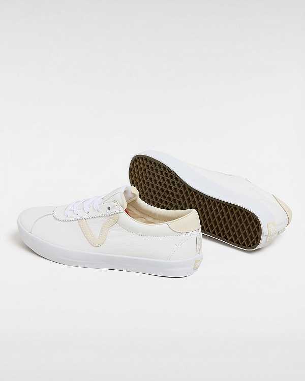 Women Vans Sport Skate Shoes White / Beige Malaysia | VN7389260