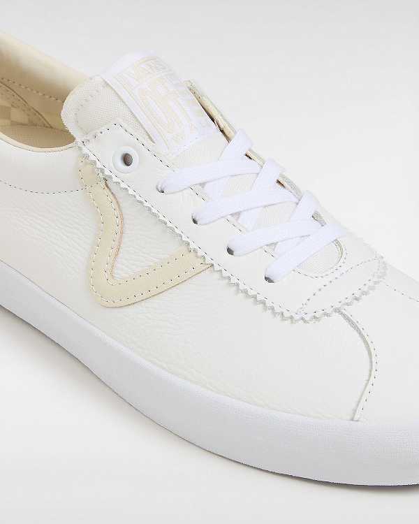Women Vans Sport Skate Shoes White / Beige Malaysia | VN7389260