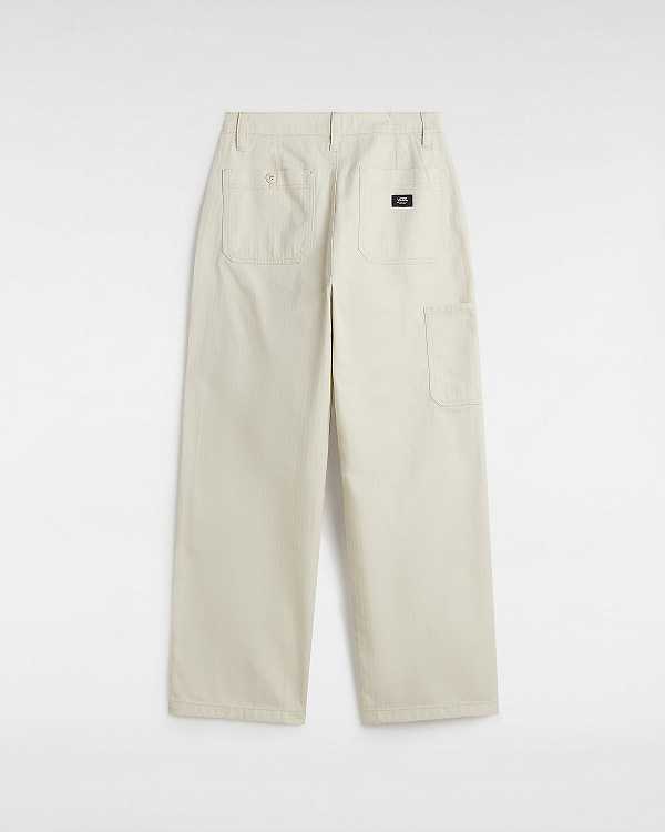 Women Vans Union Relaxed Carpenter Pants Beige Malaysia | VN5078632