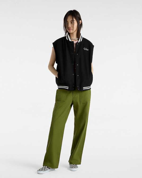 Women Vans Union Relaxed Carpenter Pants Green Malaysia | VN3487152