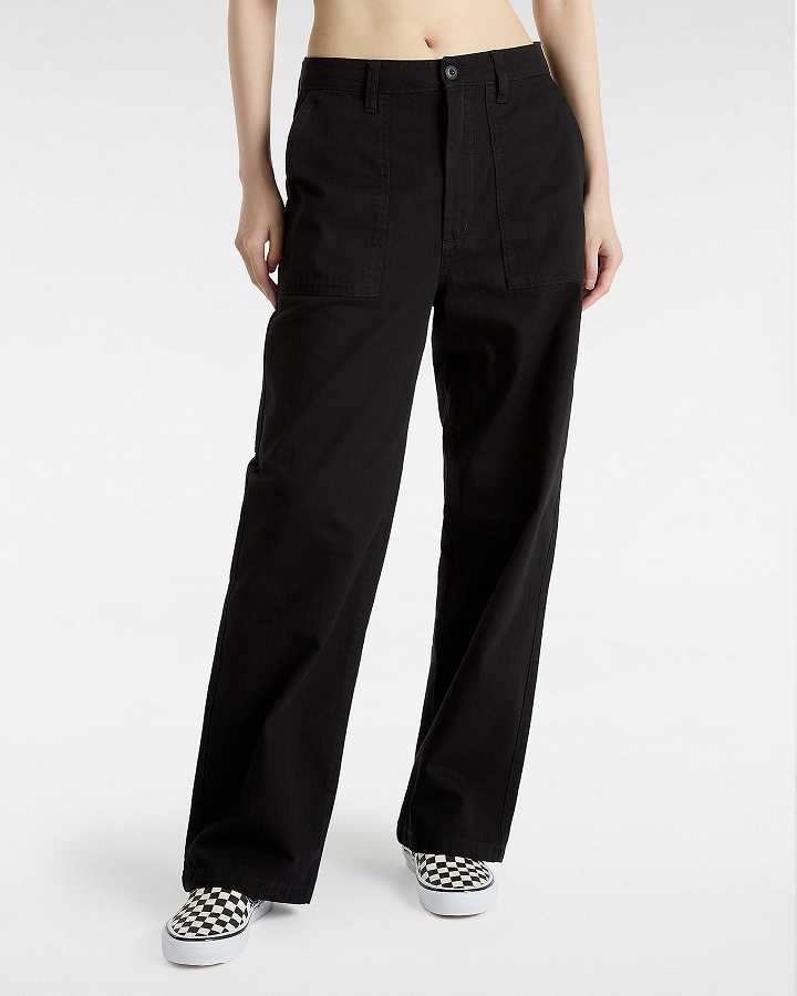 Women Vans Union Relaxed Carpenter Pants Black Malaysia | VN2568910