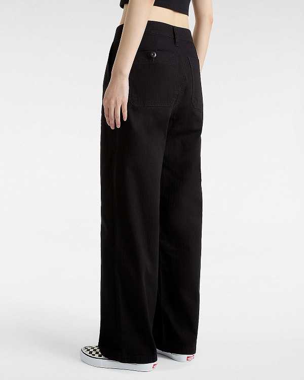 Women Vans Union Relaxed Carpenter Pants Black Malaysia | VN2568910