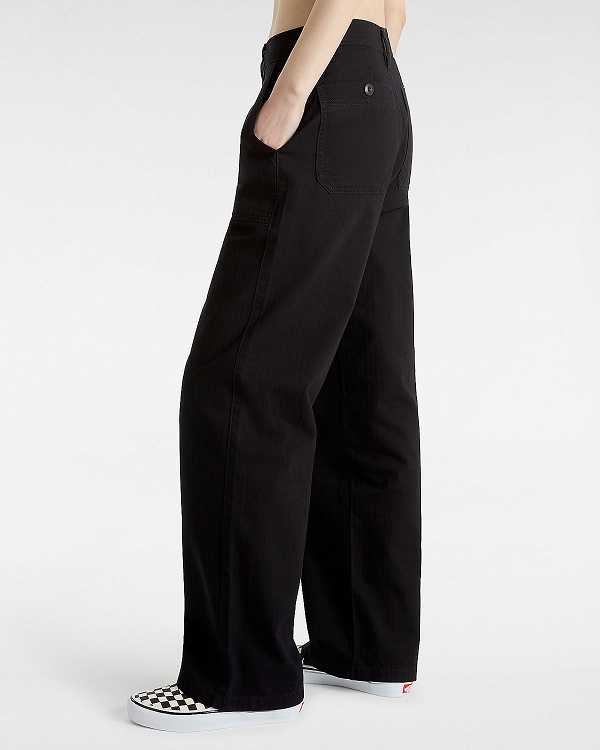 Women Vans Union Relaxed Carpenter Pants Black Malaysia | VN2568910