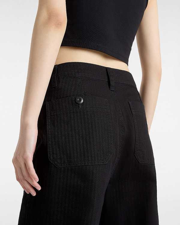 Women Vans Union Relaxed Carpenter Pants Black Malaysia | VN2568910