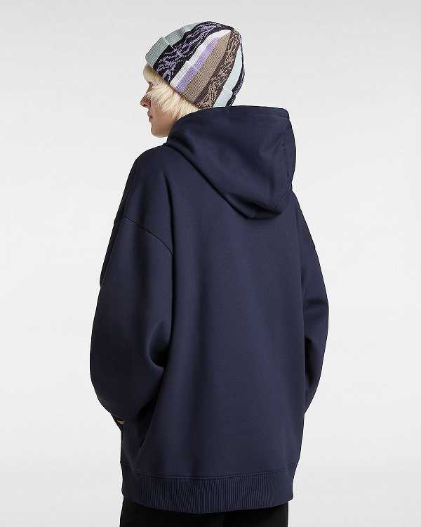 Women Vans Y2V Hoodie Blue Malaysia | VN9187306