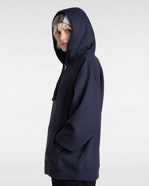 Women Vans Y2V Hoodie Blue Malaysia | VN9187306