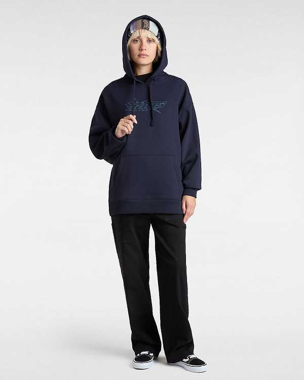 Women Vans Y2V Hoodie Blue Malaysia | VN9187306