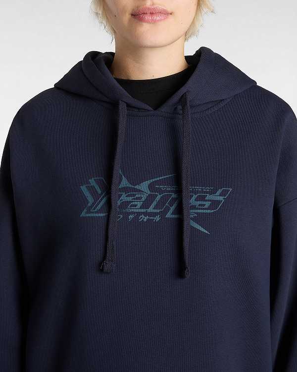 Women Vans Y2V Hoodie Blue Malaysia | VN9187306